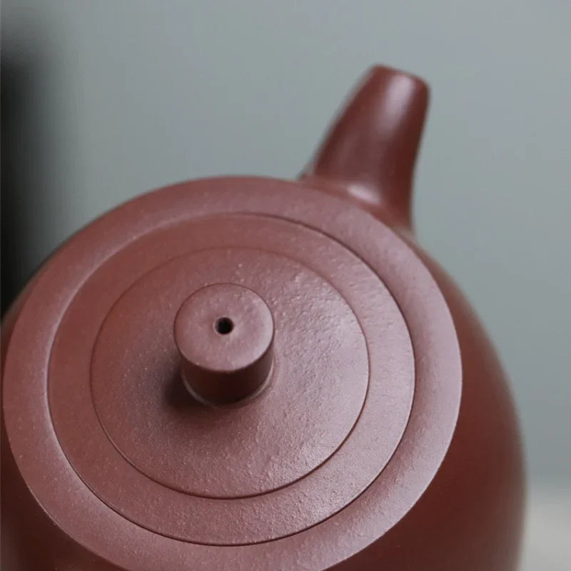 Teko Zisha Yixing Buatan Tangan Sepenuhnya [Jing Lan Pot] (Zi Ni - 280ml)