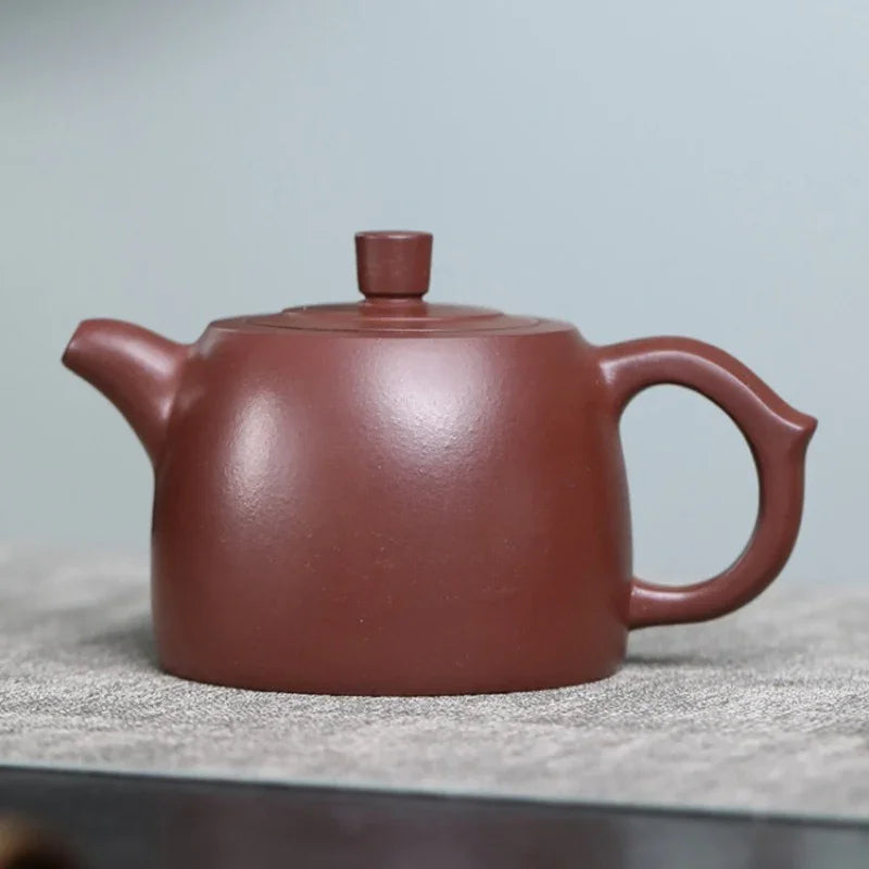 Teko Zisha Yixing Buatan Tangan Sepenuhnya [Jing Lan Pot] (Zi Ni - 280ml)
