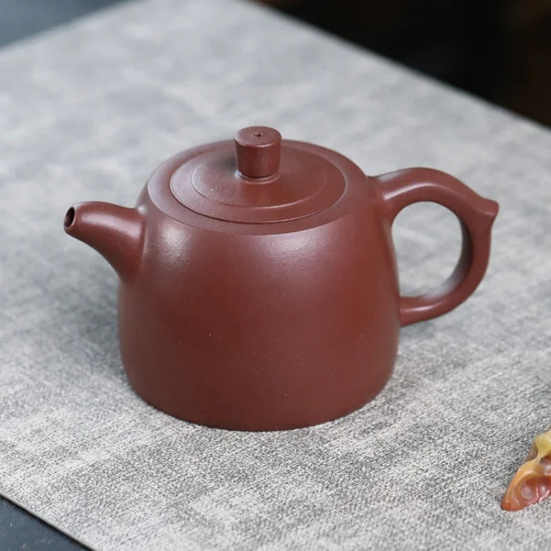 Teko Zisha Yixing Buatan Tangan Sepenuhnya [Jing Lan Pot] (Zi Ni - 280ml)