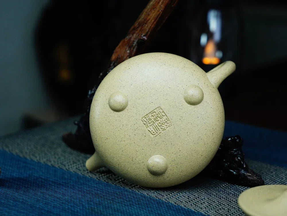 Full Handmade Yixing Zisha Teapot [Jingzhou Shi Piao Pot] (Benson Lu Ni - 200ml) - YIQIN TEA HOUSE | yiqinteahouse.com | 200-300ml, full handmade zisha teapot, plain smooth, teapot, teaware