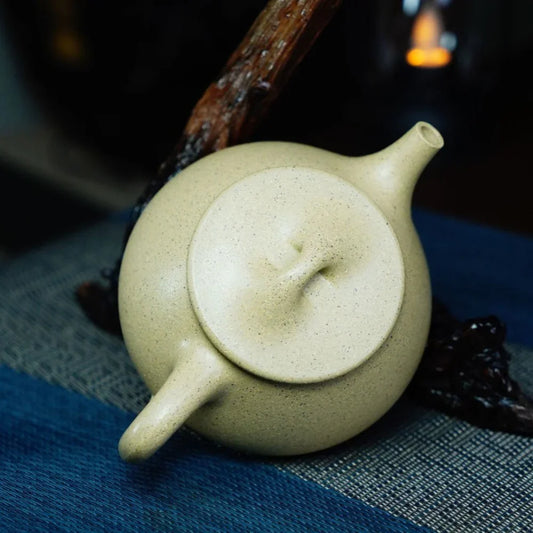 Full Handmade Yixing Zisha Teapot [Jingzhou Shi Piao Pot] (Benson Lu Ni - 200ml) - YIQIN TEA HOUSE | yiqinteahouse.com | 200-300ml, full handmade zisha teapot, plain smooth, teapot, teaware