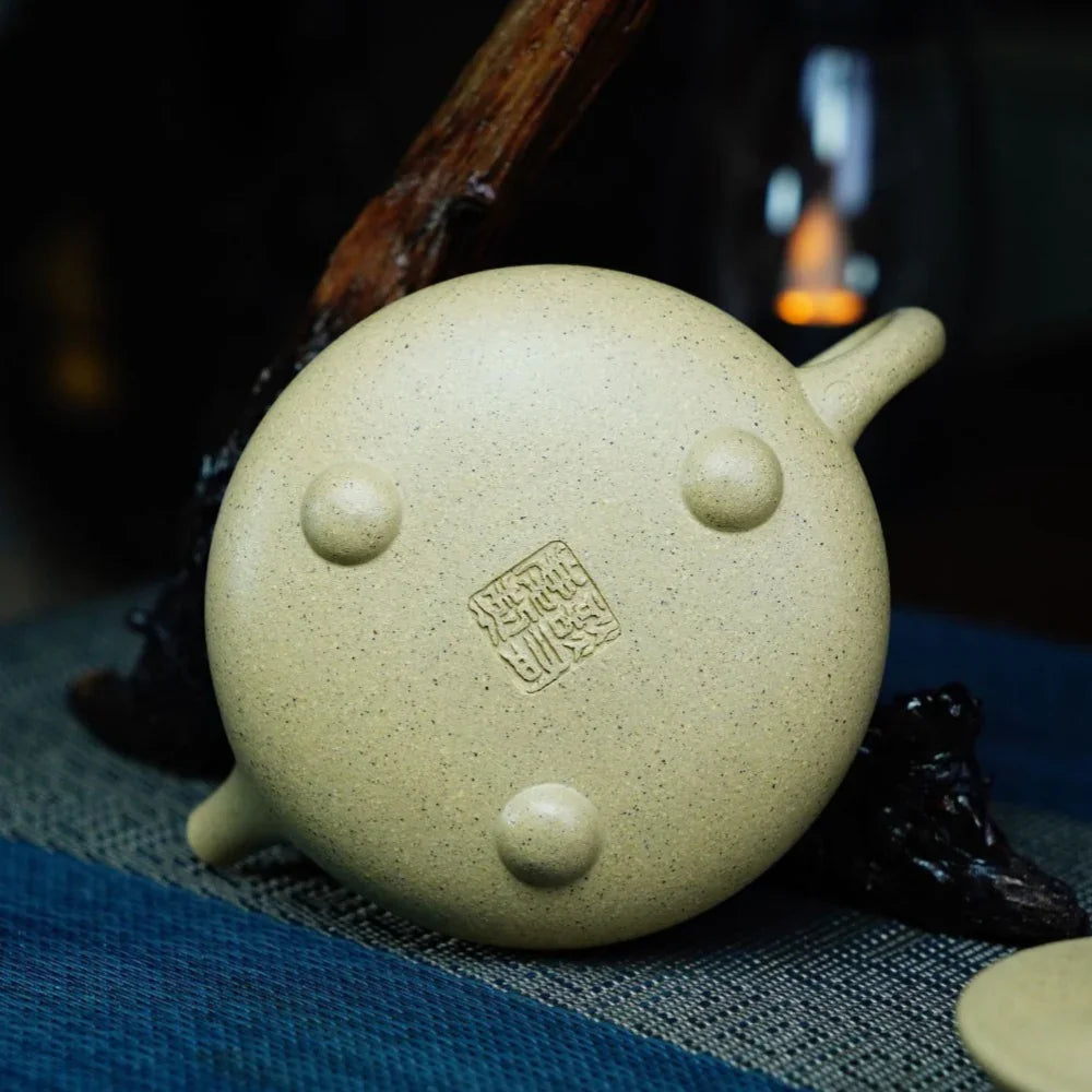 Full Handmade Yixing Zisha Teapot [Jingzhou Shi Piao Pot] (Benson Lu Ni - 200ml) - YIQIN TEA HOUSE | yiqinteahouse.com | 200-300ml, full handmade zisha teapot, plain smooth, teapot, teaware