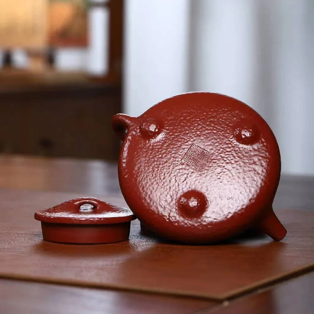 Full Handmade Yixing Zisha Teapot [Jingzhou Shi Piao Pot] (Dahongpao - 220ml)