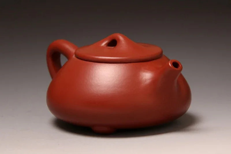 Full Handmade Yixing Zisha Teapot [Jingzhou Shi Piao Pot] (Dahongpao - 200ml) - YIQIN TEA HOUSE | yiqinteahouse.com | 200-300ml, full handmade zisha teapot, plain smooth, teapot, teaware