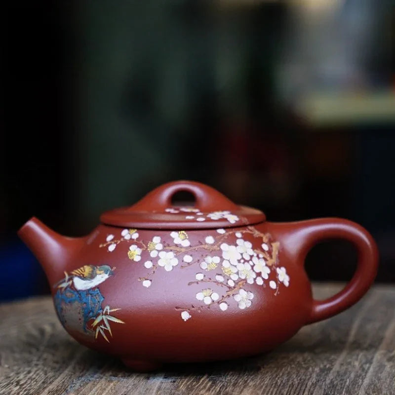 Full Handmade Yixing Zisha Teapot [Jingzhou Shi Piao Pot] (Dahongpao - 280ml)