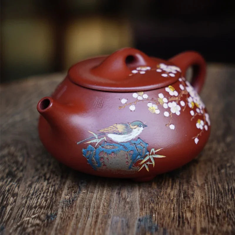 Full Handmade Yixing Zisha Teapot [Jingzhou Shi Piao Pot] (Dahongpao - 280ml)