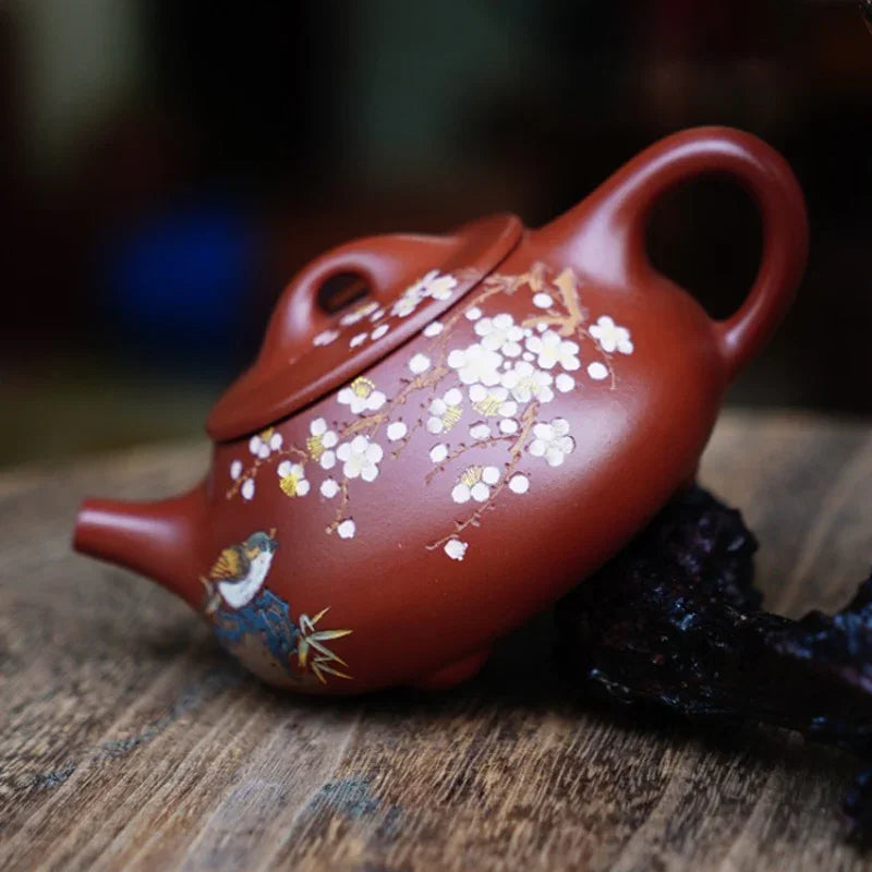 Full Handmade Yixing Zisha Teapot [Jingzhou Shi Piao Pot] (Dahongpao - 280ml)