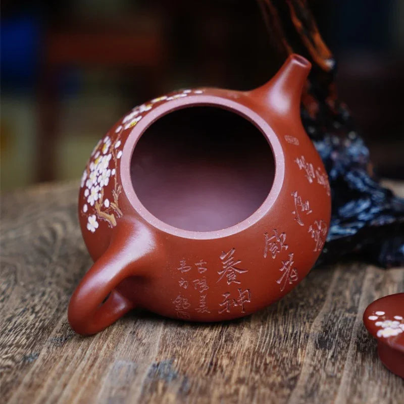 Full Handmade Yixing Zisha Teapot [Jingzhou Shi Piao Pot] (Dahongpao - 280ml)