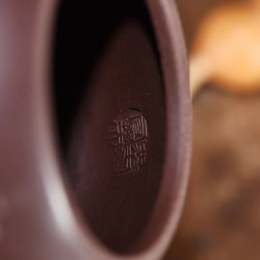 Teko Zisha Yixing Buatan Tangan Sepenuhnya [Jingzhou Shi Piao Pot] (Di Cao Qing - 350ml)