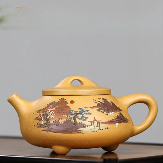 Teko Zisha Yixing Buatan Tangan Sepenuhnya [Jingzhou Shi Piao Pot] (Duan Ni - 240ml)