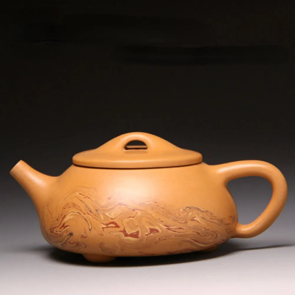 Full Handmade Yixing Zisha Teapot [Jingzhou Shi Piao Pot] (Duan Ni/Jiao Ni - 315ml) - YIQIN TEA HOUSE | yiqinteahouse.com | >300ml, full handmade zisha teapot, new arrival, teapot, teaware