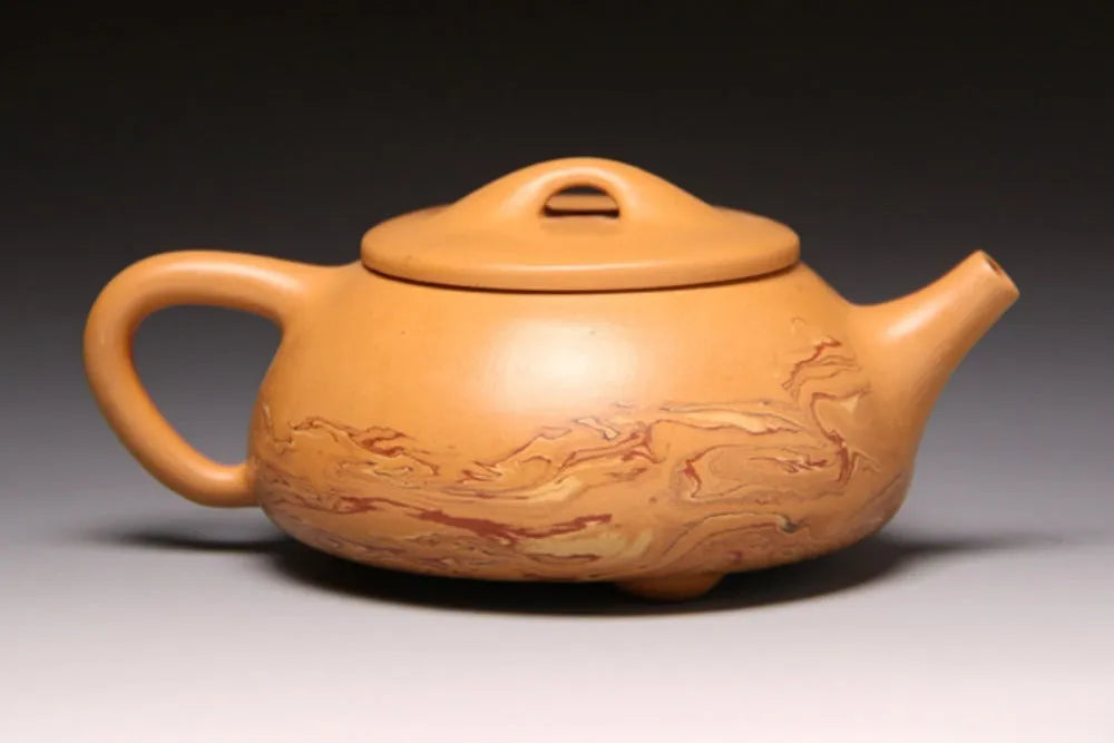 Full Handmade Yixing Zisha Teapot [Jingzhou Shi Piao Pot] (Duan Ni/Jiao Ni - 315ml) - YIQIN TEA HOUSE | yiqinteahouse.com | >300ml, full handmade zisha teapot, new arrival, teapot, teaware