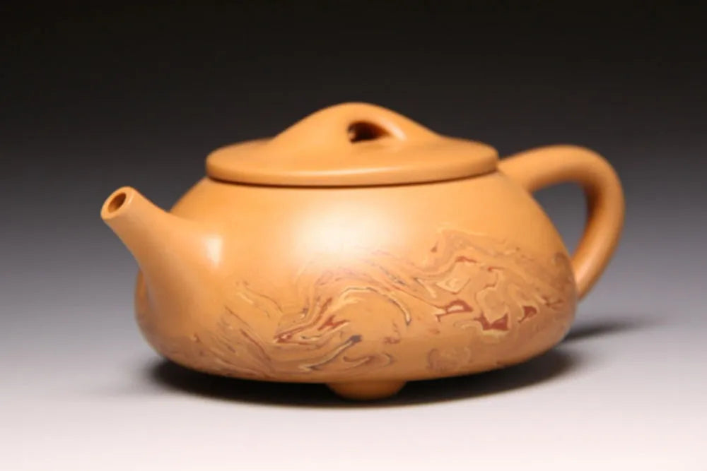 Full Handmade Yixing Zisha Teapot [Jingzhou Shi Piao Pot] (Duan Ni/Jiao Ni - 315ml) - YIQIN TEA HOUSE | yiqinteahouse.com | >300ml, full handmade zisha teapot, new arrival, teapot, teaware