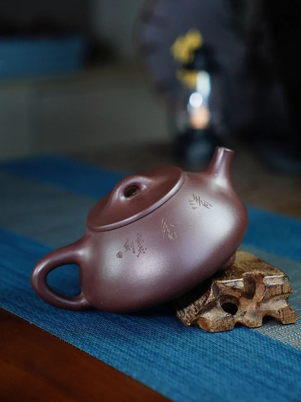 Teko Zisha Yixing Buatan Tangan Sepenuhnya [Jingzhou Shi Piao Pot - Fragrance] (Zi Ni - 300ml)