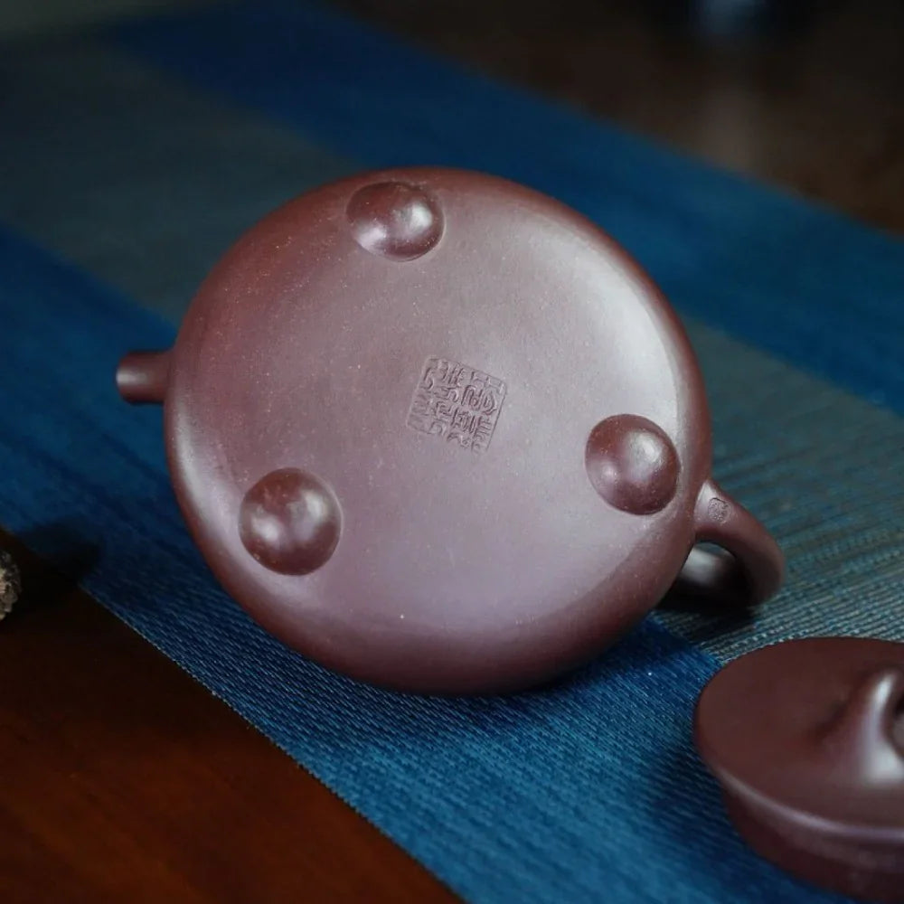 Teko Zisha Yixing Buatan Tangan Sepenuhnya [Jingzhou Shi Piao Pot - Fragrance] (Zi Ni - 300ml)