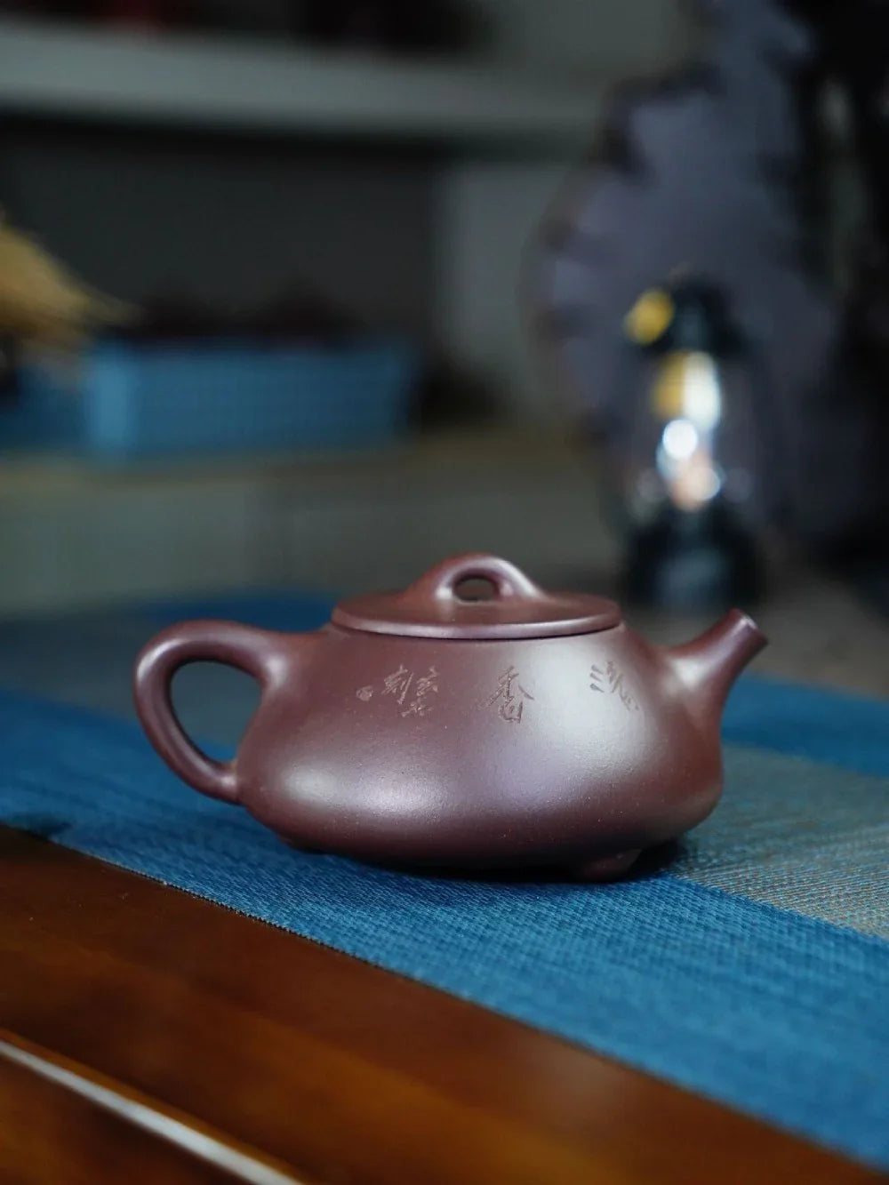Teko Zisha Yixing Buatan Tangan Sepenuhnya [Jingzhou Shi Piao Pot - Fragrance] (Zi Ni - 300ml)