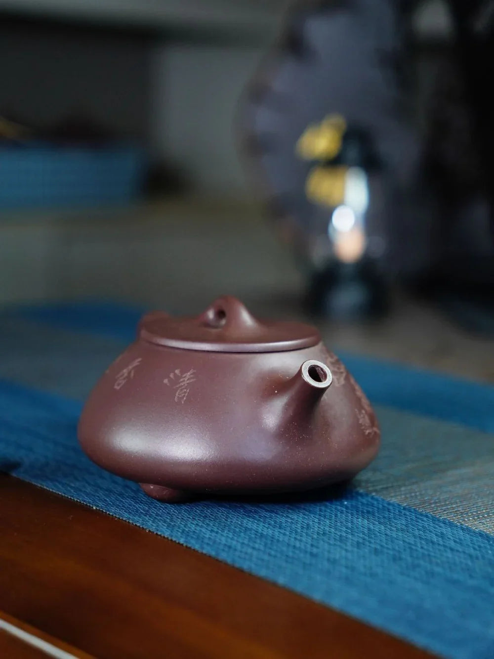 Teko Zisha Yixing Buatan Tangan Sepenuhnya [Jingzhou Shi Piao Pot - Fragrance] (Zi Ni - 300ml)