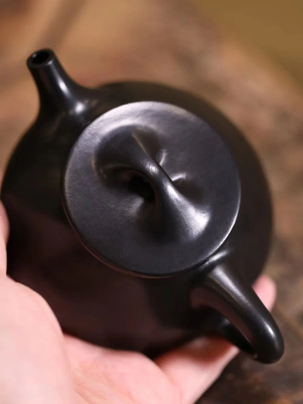 Teko Yixing Zisha Buatan Tangan Sepenuhnya [Jingzhou Shi Piao Pot] (Hei Ni - 180/250ml)