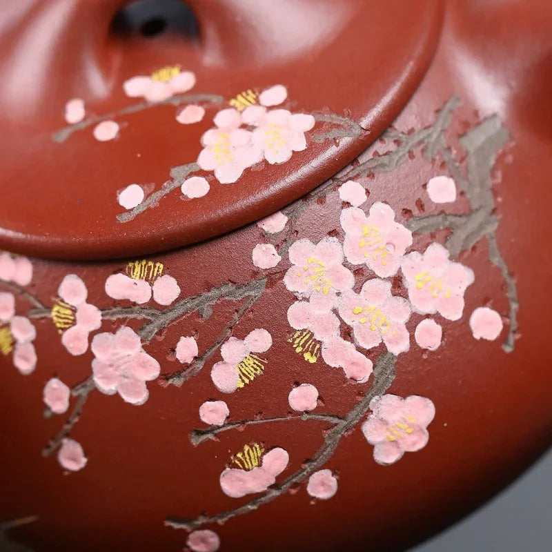 Full Handmade Yixing Zisha Teapot [Jingzhou Shi Piao Pot] (Hong Ni - 280ml)