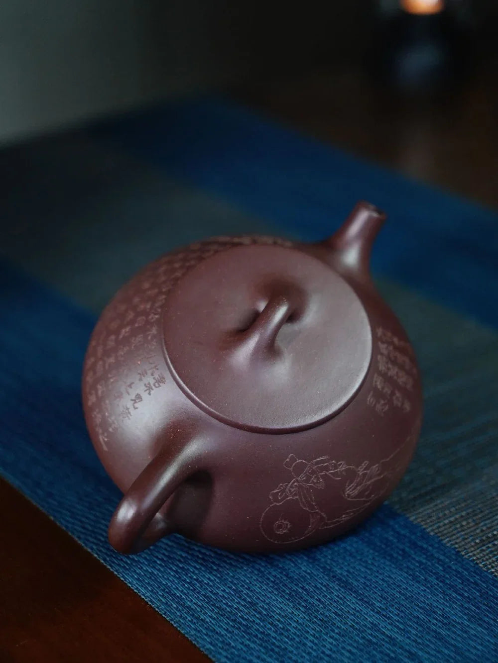 Théière Yixing Zisha entièrement faite à la main [Pot Jingzhou Shi Piao – Jiang Jin Jiu] (Zi Ni – 300 ml)
