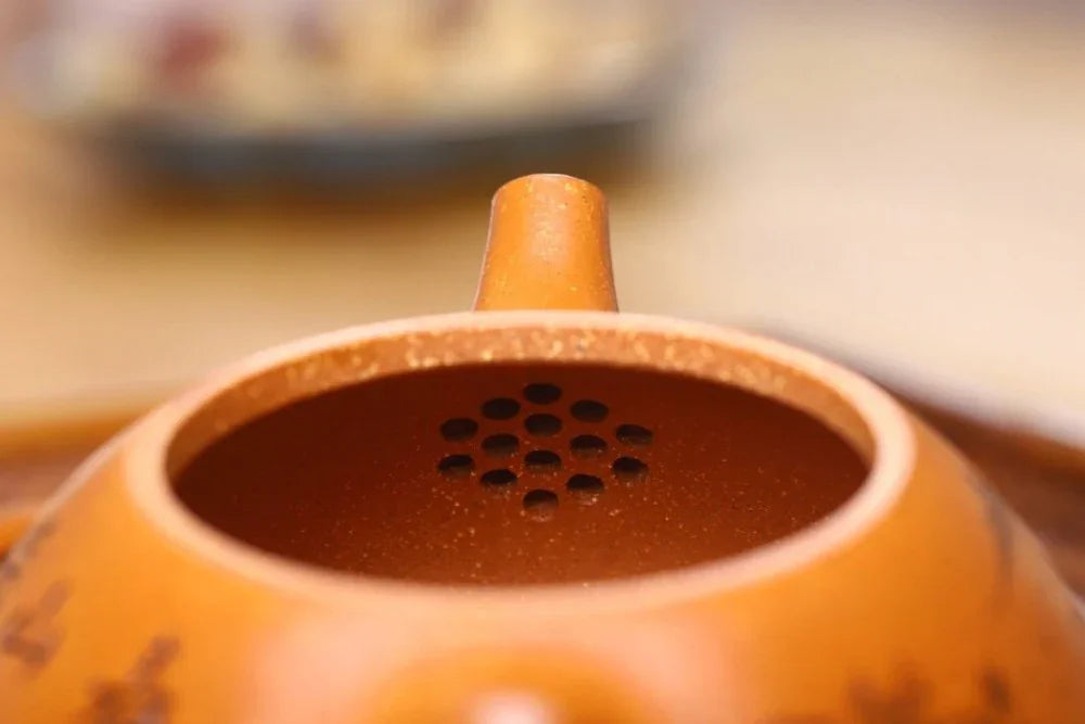 Teko Zisha Yixing Buatan Tangan Sepenuhnya [Jingzhou Shi Piao Pot] (Jiang Po Ni - 300ml)