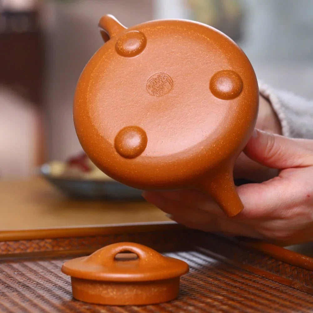 Teko Zisha Yixing Buatan Tangan Sepenuhnya [Jingzhou Shi Piao Pot] (Jiang Po Ni - 300ml)