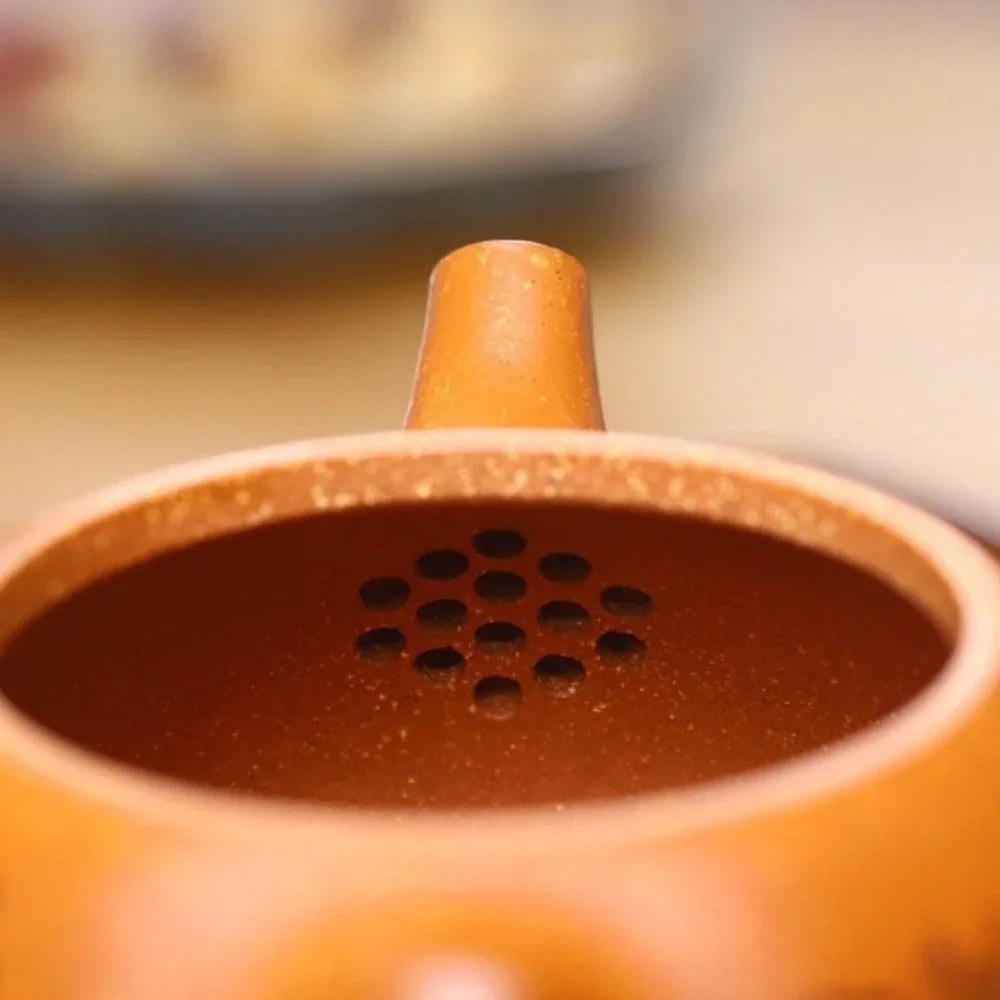 Teko Zisha Yixing Buatan Tangan Sepenuhnya [Jingzhou Shi Piao Pot] (Jiang Po Ni - 300ml)