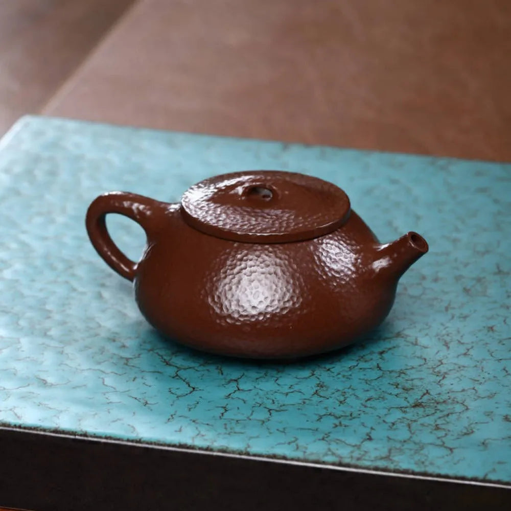 Full Handmade Yixing Zisha Teapot [Jingzhou Shi Piao Pot] (Lao Zi Ni - 220ml) - YIQIN TEA HOUSE | yiqinteahouse.com | 200-300ml, full handmade zisha teapot, new arrival, plain smooth, teapot, teaware