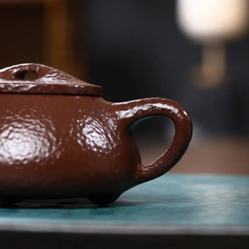 Full Handmade Yixing Zisha Teapot [Jingzhou Shi Piao Pot] (Lao Zi Ni - 220ml) - YIQIN TEA HOUSE | yiqinteahouse.com | 200-300ml, full handmade zisha teapot, new arrival, plain smooth, teapot, teaware