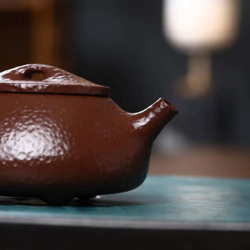 Full Handmade Yixing Zisha Teapot [Jingzhou Shi Piao Pot] (Lao Zi Ni - 220ml) - YIQIN TEA HOUSE | yiqinteahouse.com | 200-300ml, full handmade zisha teapot, new arrival, plain smooth, teapot, teaware