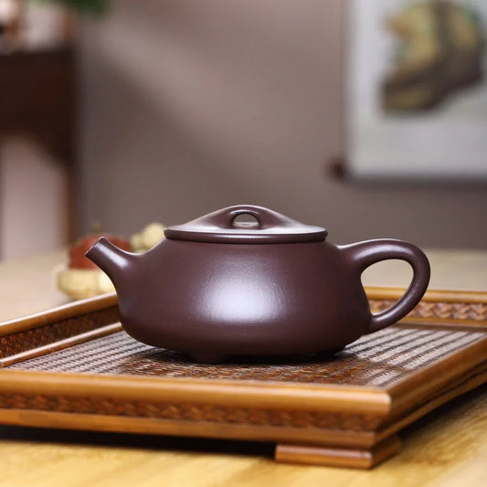 Teko Zisha Yixing Buatan Tangan Sepenuhnya [Jingzhou Shi Piao Pot] (Lao Zi Ni - 240ml)