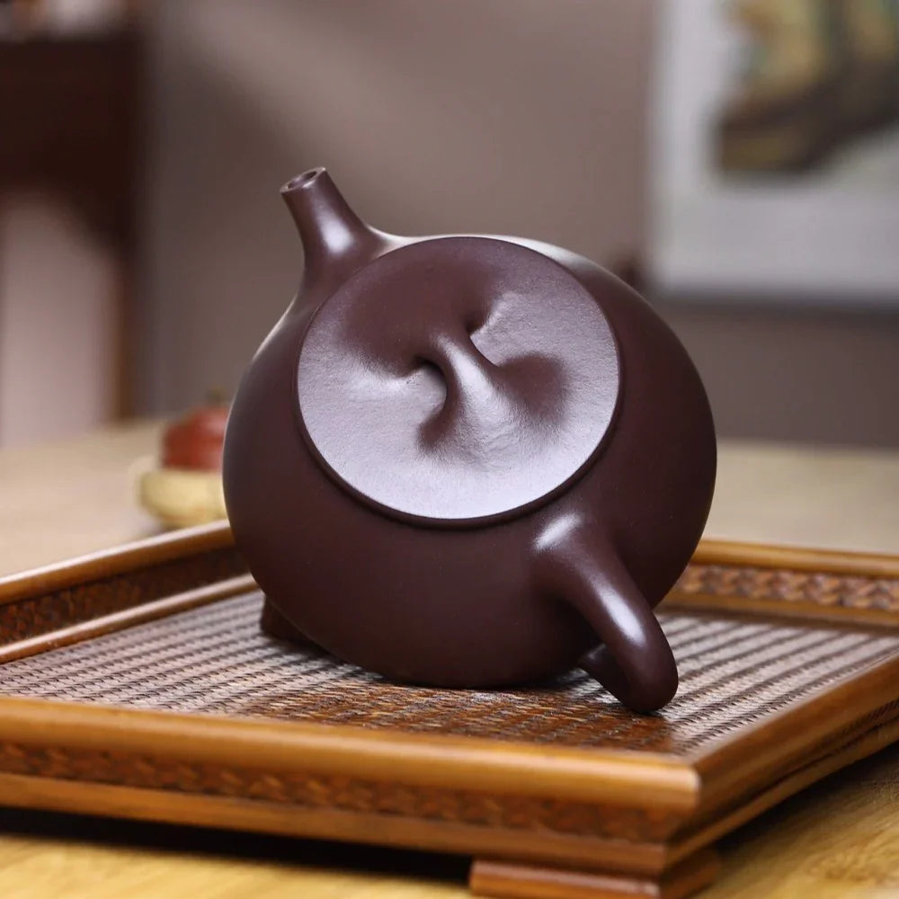 Teko Zisha Yixing Buatan Tangan Sepenuhnya [Jingzhou Shi Piao Pot] (Lao Zi Ni - 240ml)