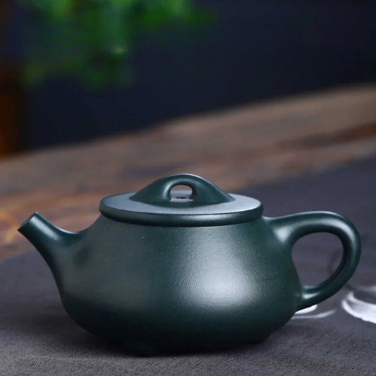Teko Zisha Yixing Buatan Tangan Sepenuhnya [Jingzhou Shi Piao Pot] (Lu Ni - 200ml)