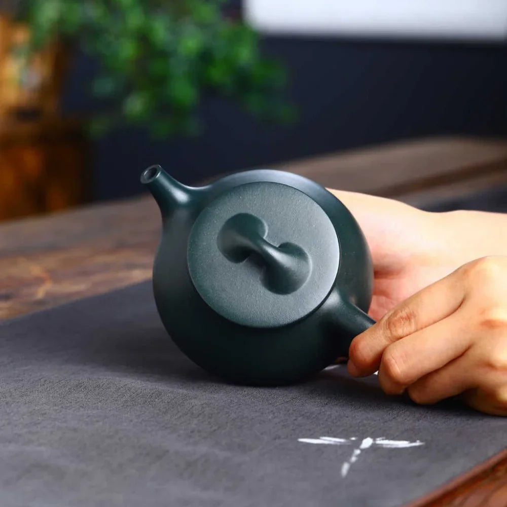 Teko Zisha Yixing Buatan Tangan Sepenuhnya [Jingzhou Shi Piao Pot] (Lu Ni - 200ml)