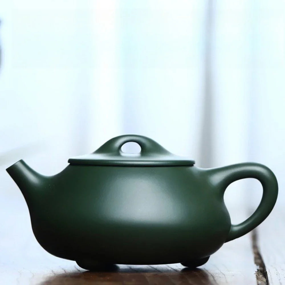 Teko Zisha Yixing Buatan Tangan Sepenuhnya [Jingzhou Shi Piao Pot] (Lu Ni - 300ml)
