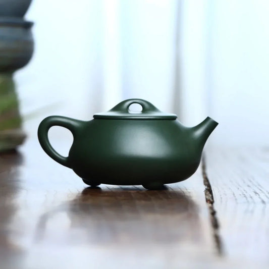 Teko Zisha Yixing Buatan Tangan Sepenuhnya [Jingzhou Shi Piao Pot] (Lu Ni - 300ml)