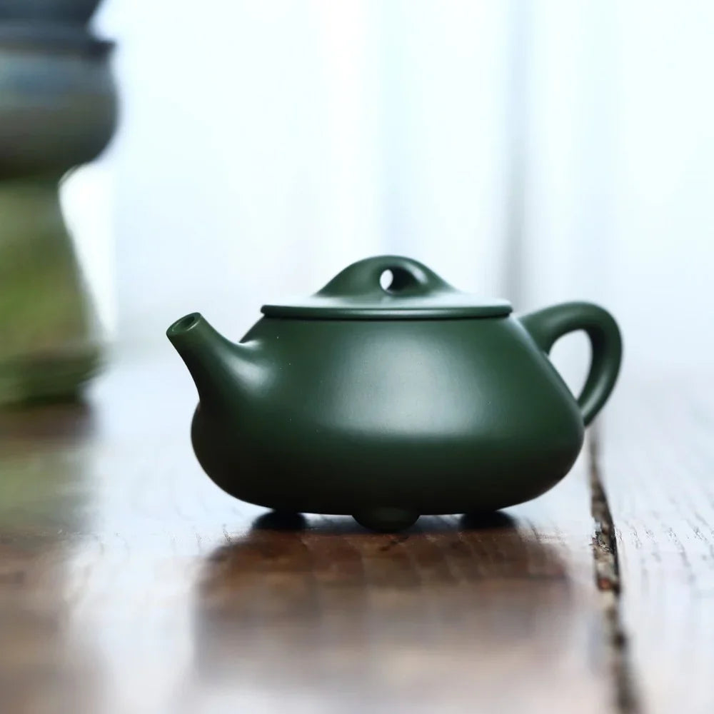 Teko Zisha Yixing Buatan Tangan Sepenuhnya [Jingzhou Shi Piao Pot] (Lu Ni - 300ml)