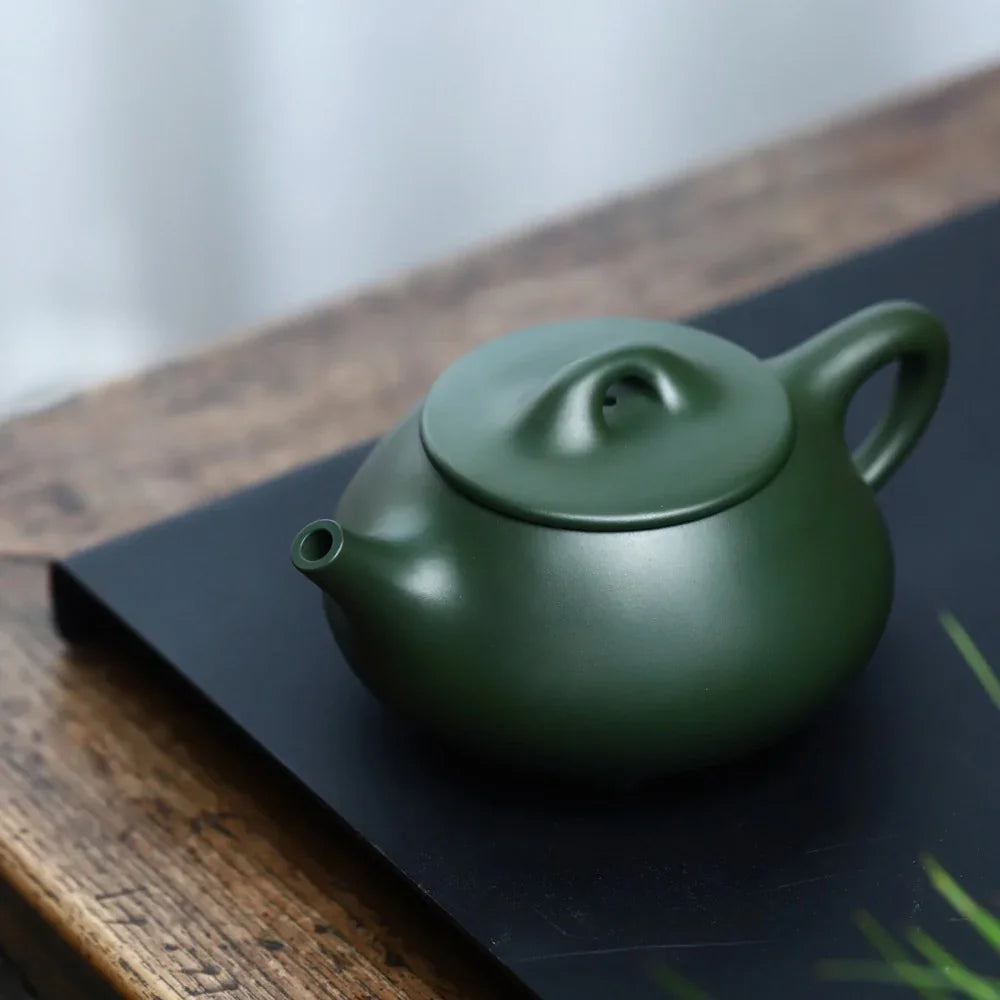 Teko Zisha Yixing Buatan Tangan Sepenuhnya [Jingzhou Shi Piao Pot] (Lu Ni - 300ml)