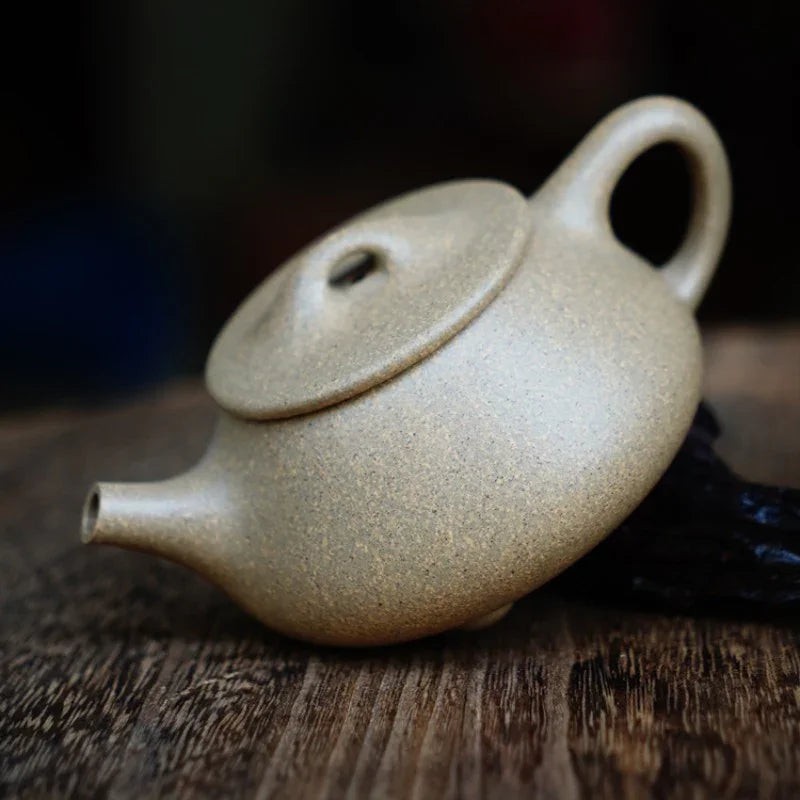 Full Handmade Yixing Zisha Teapot [Jingzhou Shi Piao Pot] (Qing Duan Ni - 190ml)