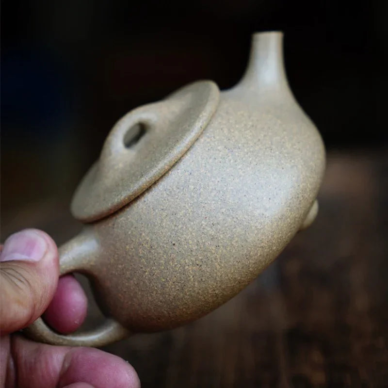 Full Handmade Yixing Zisha Teapot [Jingzhou Shi Piao Pot] (Qing Duan Ni - 190ml)