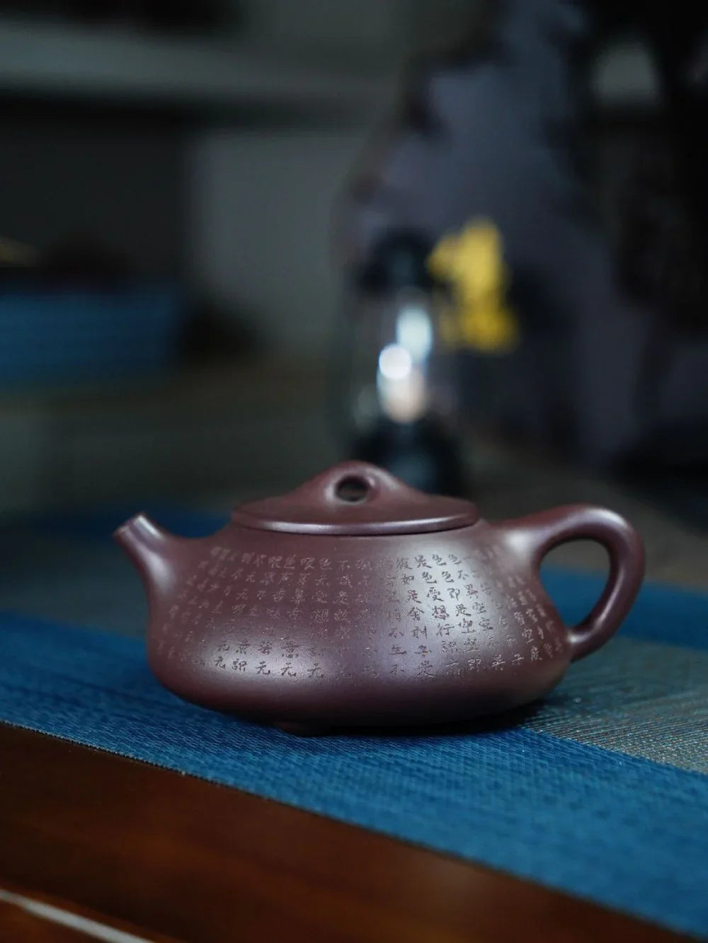 Théière Yixing Zisha entièrement faite à la main [Pot Jingzhou Shi Piao – Xin Jing] (Zi Ni – 300 ml)