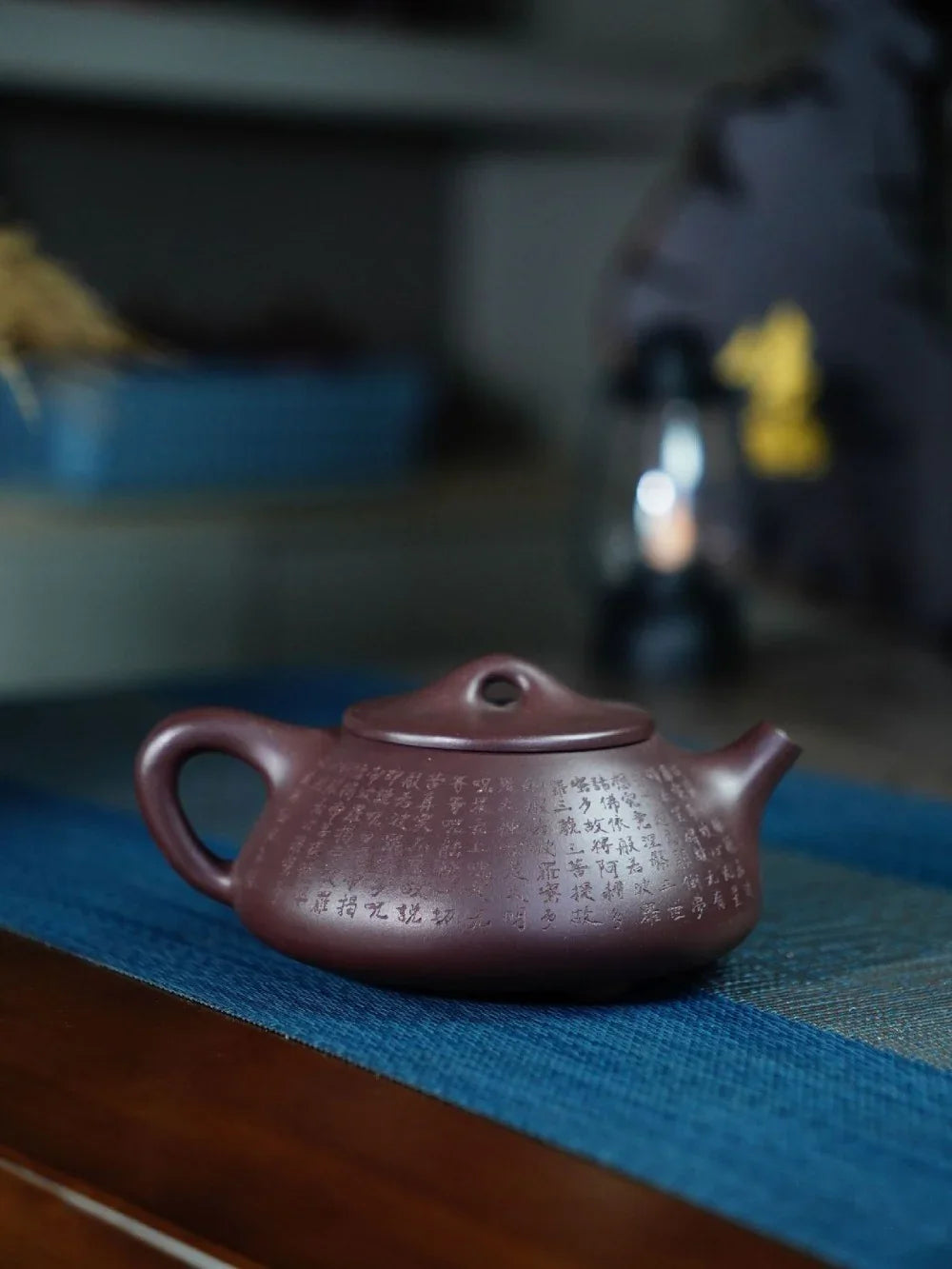 Théière Yixing Zisha entièrement faite à la main [Pot Jingzhou Shi Piao – Xin Jing] (Zi Ni – 300 ml)