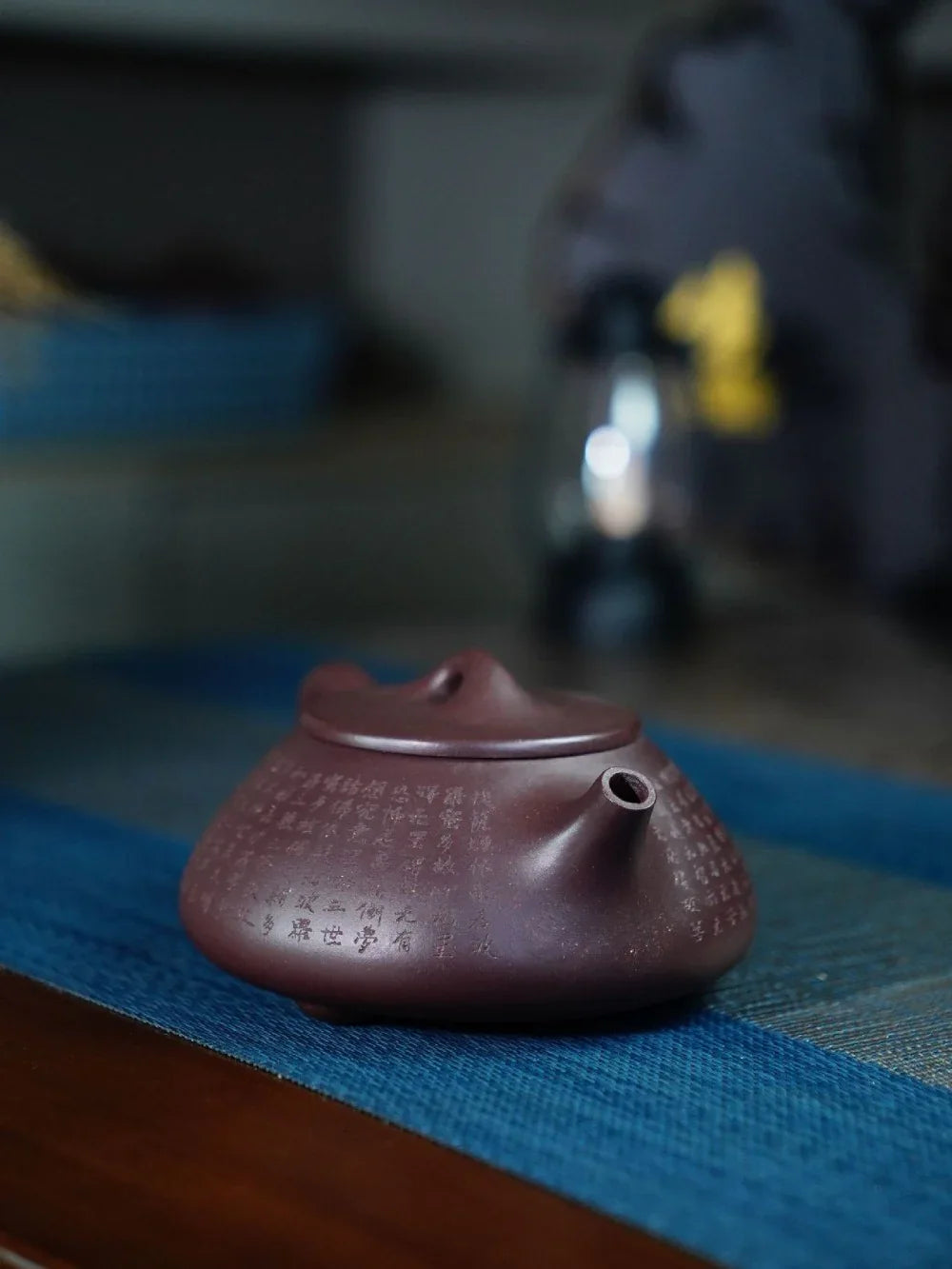 Théière Yixing Zisha entièrement faite à la main [Pot Jingzhou Shi Piao – Xin Jing] (Zi Ni – 300 ml)