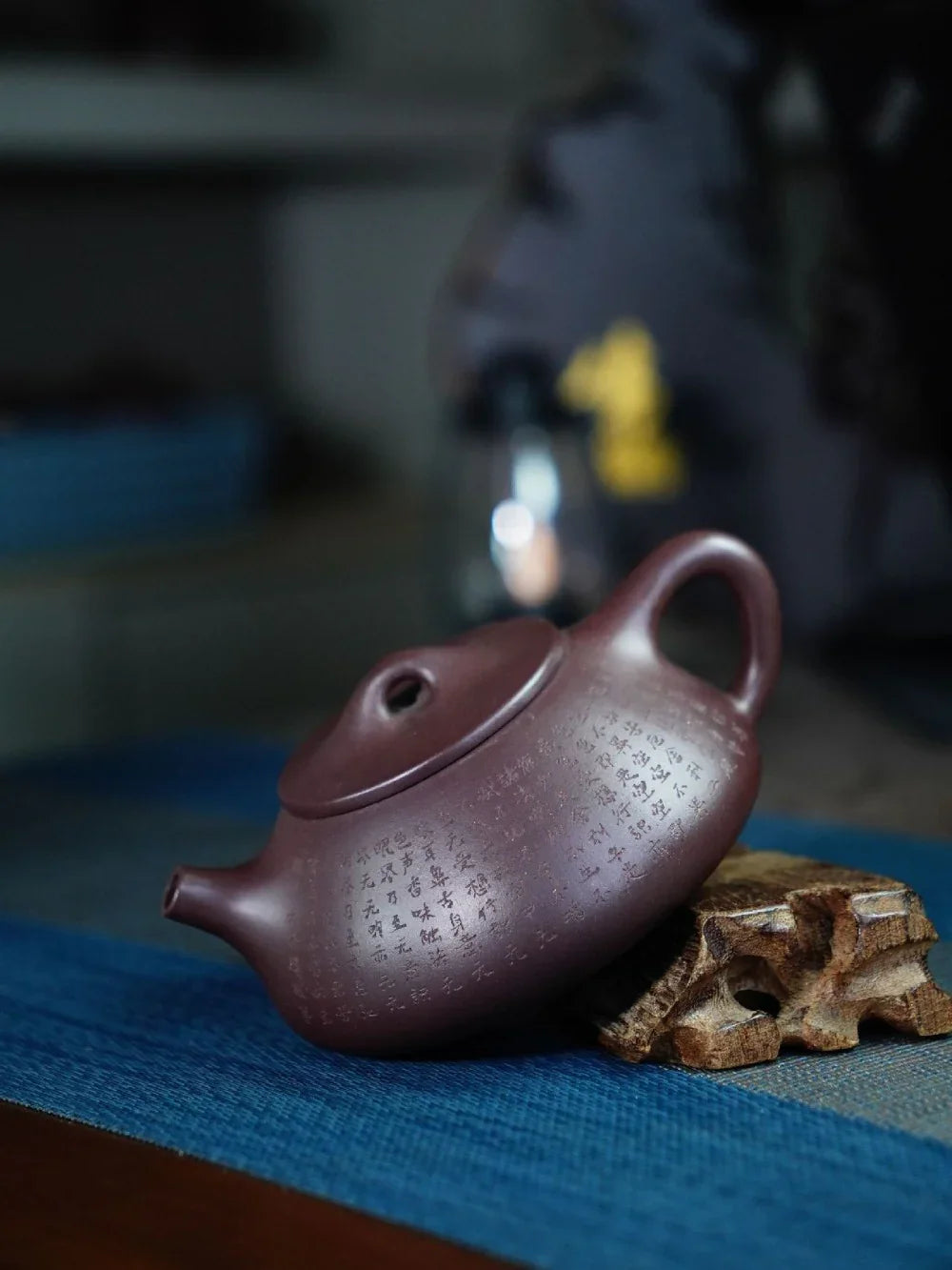 Théière Yixing Zisha entièrement faite à la main [Pot Jingzhou Shi Piao – Xin Jing] (Zi Ni – 300 ml)