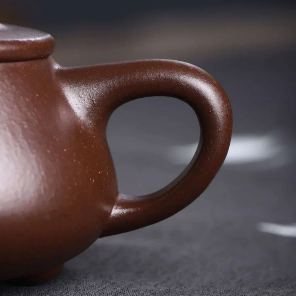 Teko Zisha Yixing Buatan Tangan Sepenuhnya [Jingzhou Shi Piao Pot] (Zi Ni - 200ml)