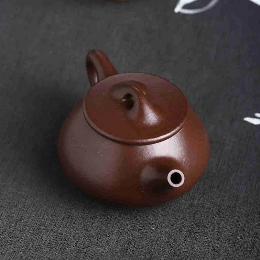 Teko Zisha Yixing Buatan Tangan Sepenuhnya [Jingzhou Shi Piao Pot] (Zi Ni - 200ml)