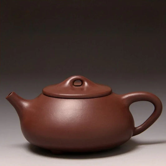 Full Handmade Yixing Zisha Teapot [Jingzhou Shi Piao Pot] (Zi Ni - 370ml)