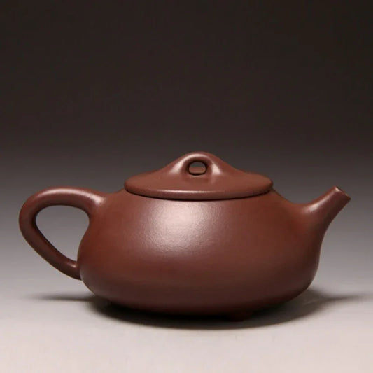 Full Handmade Yixing Zisha Teapot [Jingzhou Shi Piao Pot] (Zi Ni - 370ml)