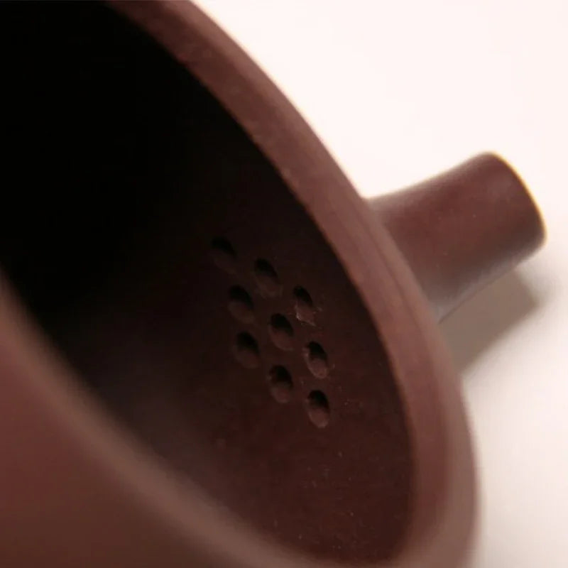 Full Handmade Yixing Zisha Teapot [Jingzhou Shi Piao Pot] (Zi Ni - 370ml)