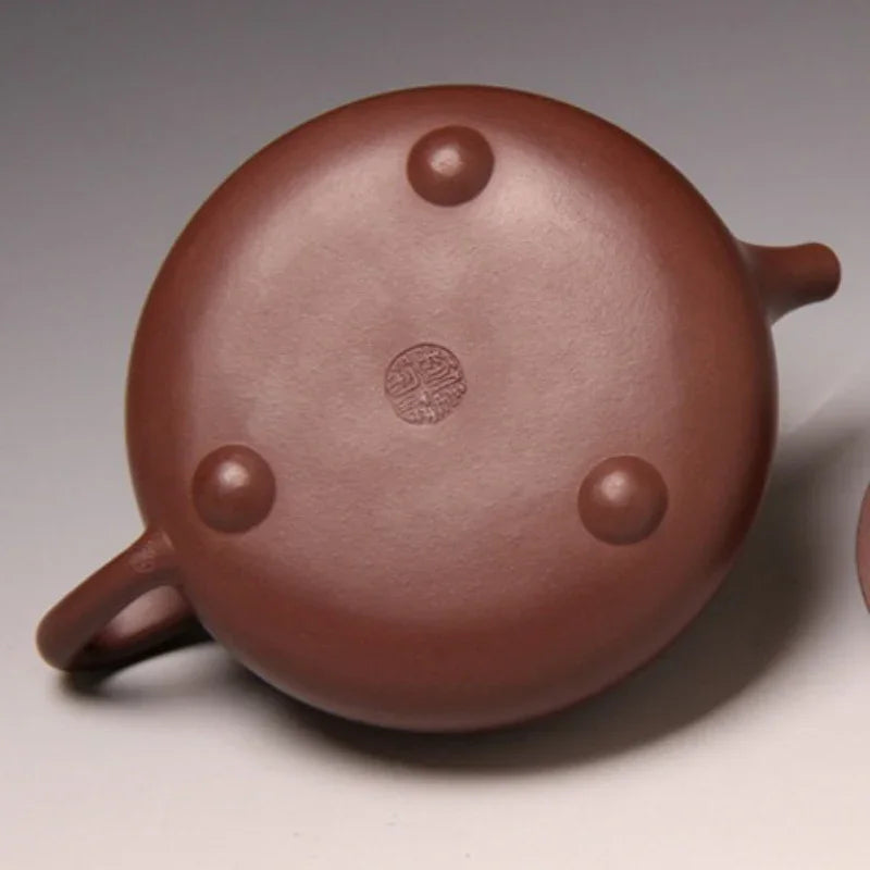 Full Handmade Yixing Zisha Teapot [Jingzhou Shi Piao Pot] (Zi Ni - 370ml)